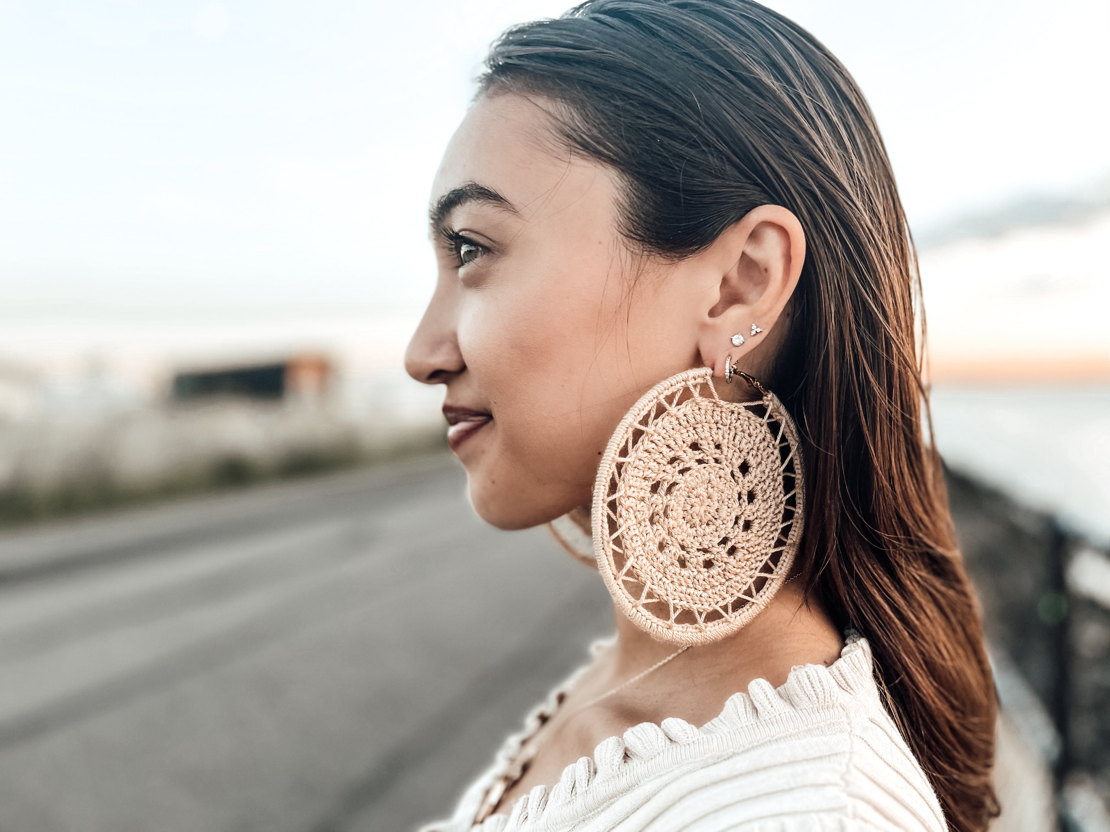 Dream Catcher Crochet Earings
