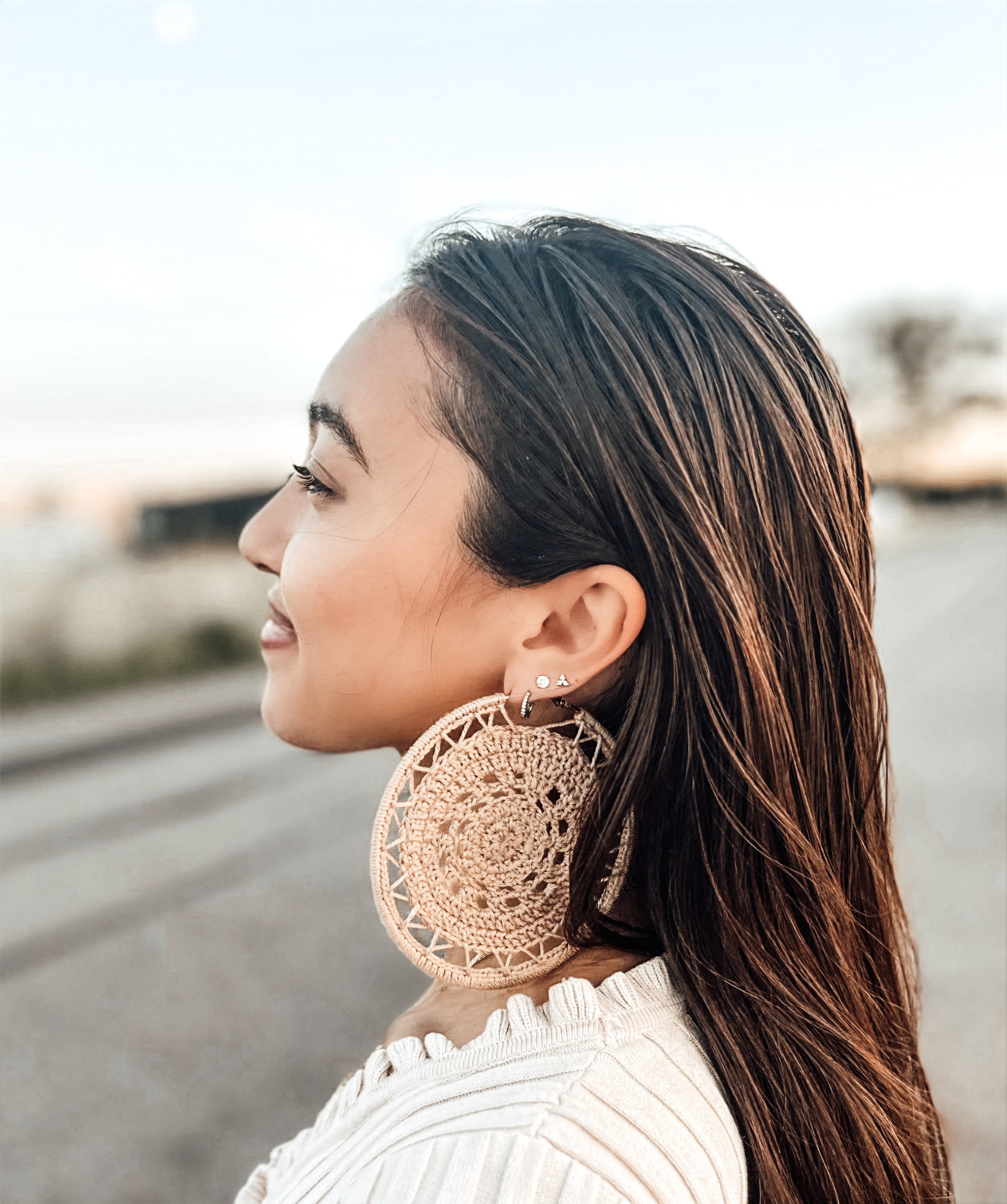 Dream Catcher Crochet Earings