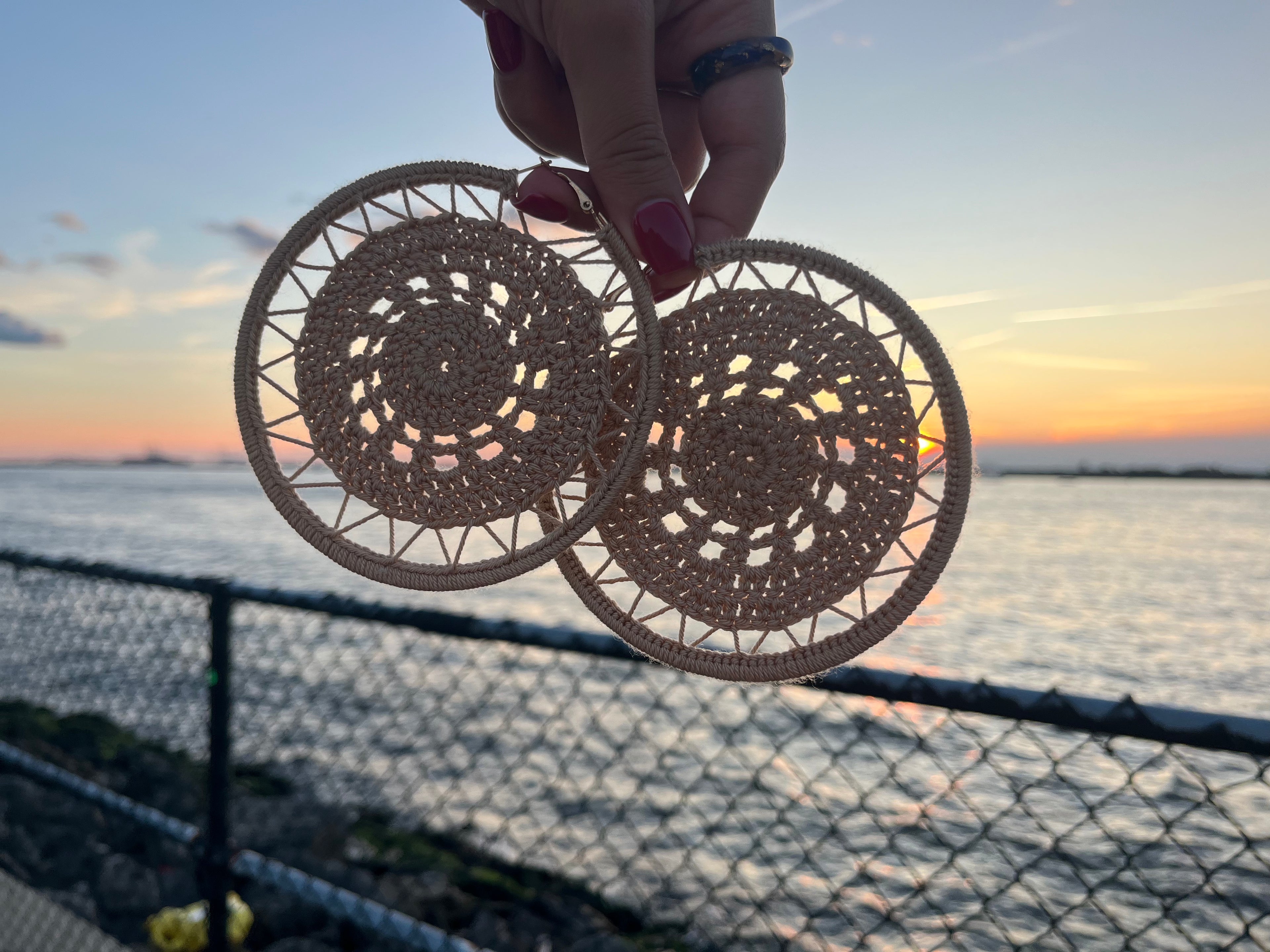 Dream Catcher Crochet Earings
