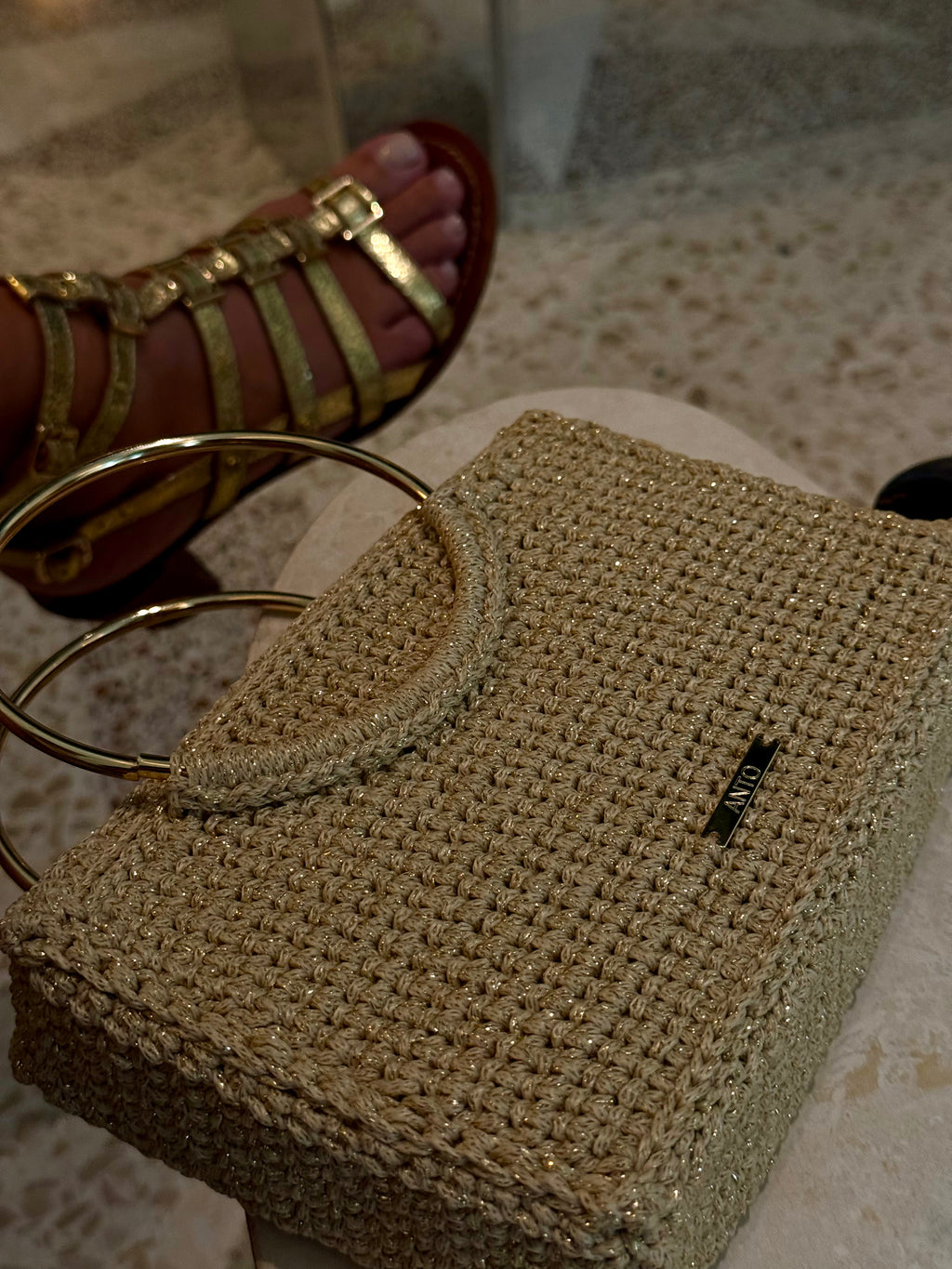 CHAMPAGNE ÉCLAT MINI BAG